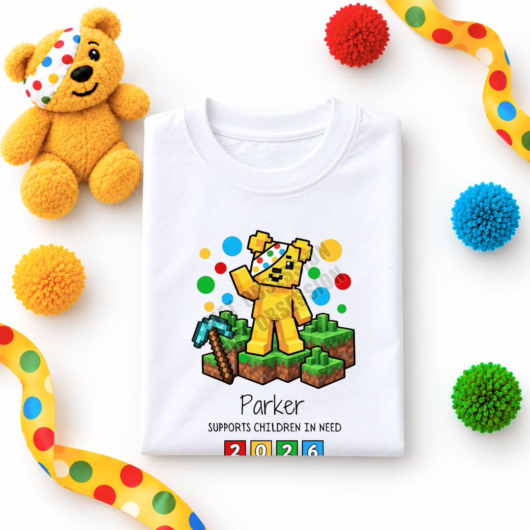 MINECRAFT CHILDREN IN NEED T-SHIRT