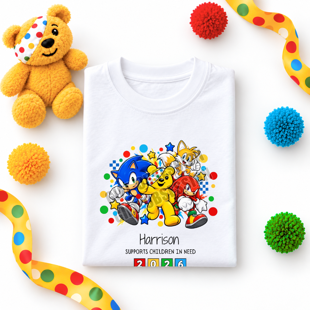 SONIC CHILDREN IN NEED T-SHIRT