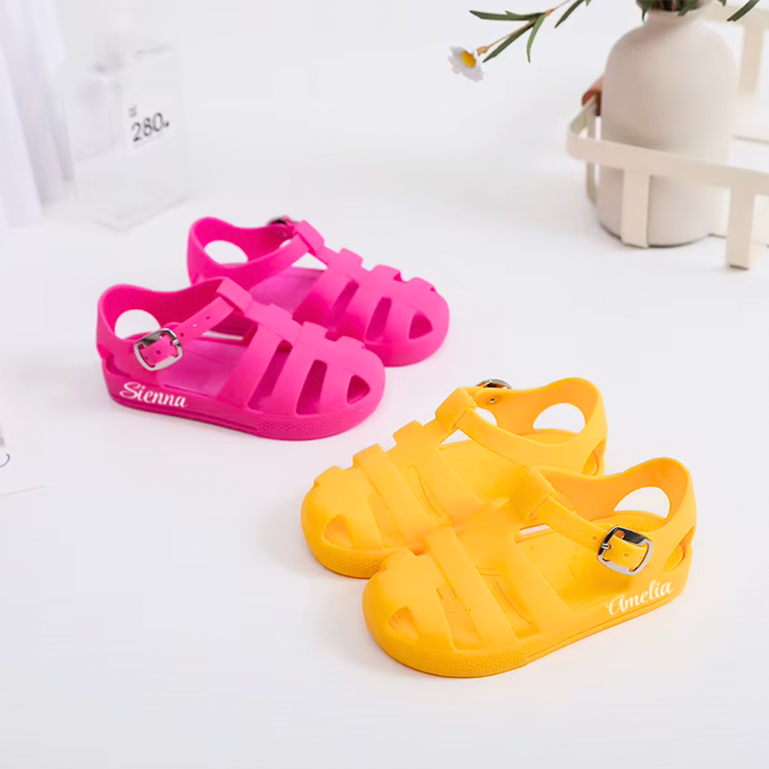 PERSONALISED JELLY SANDALS
