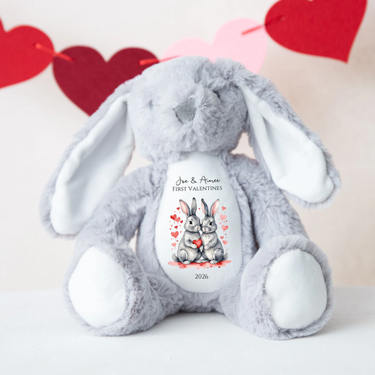 COUPLES 1ST VALENTINES BUNNY