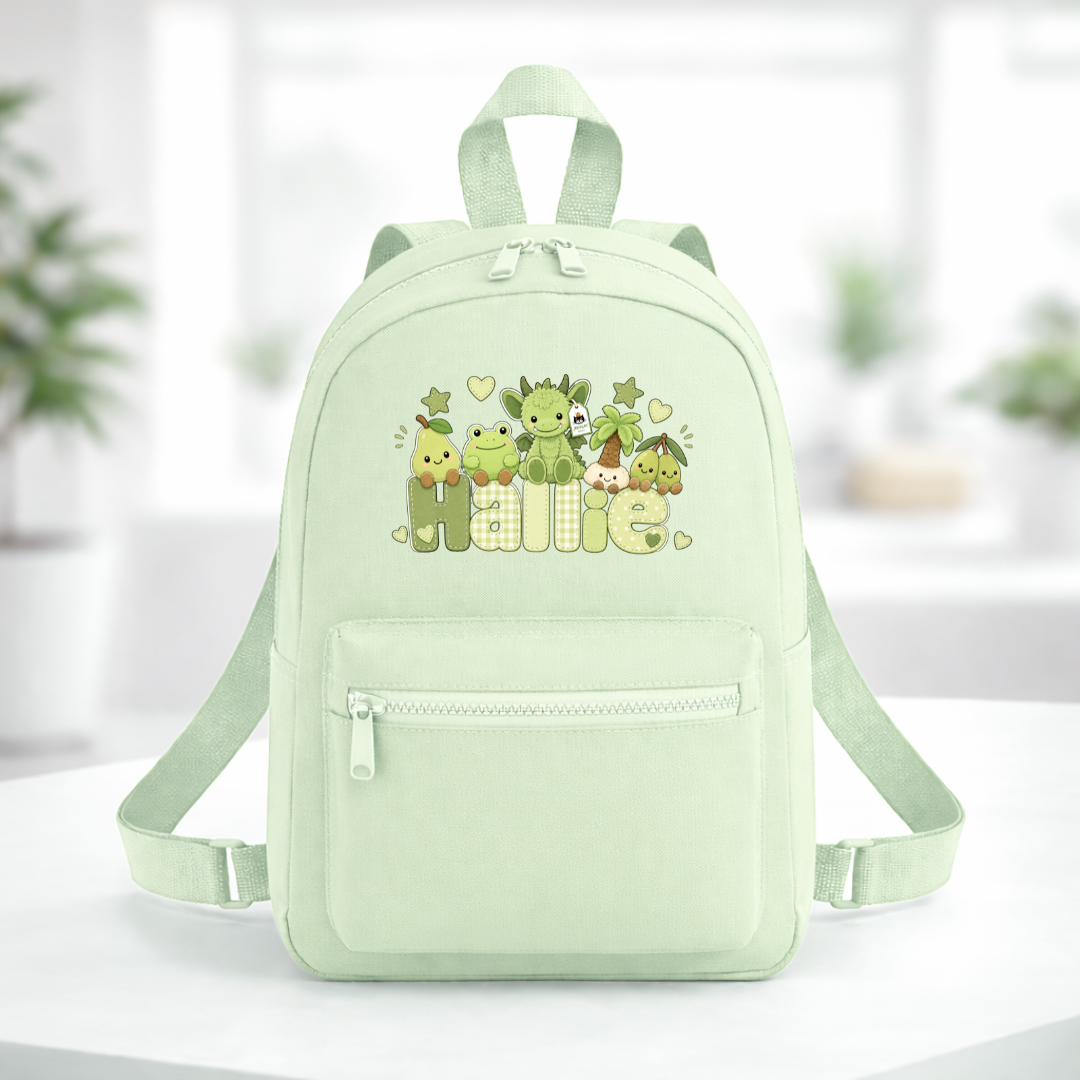 GREEN JELLYCAT BACKPACK