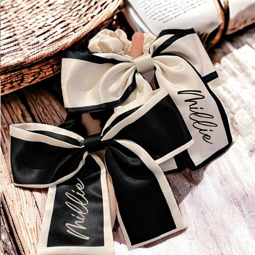 PERSONALISED SCRUNCHIE BOWS