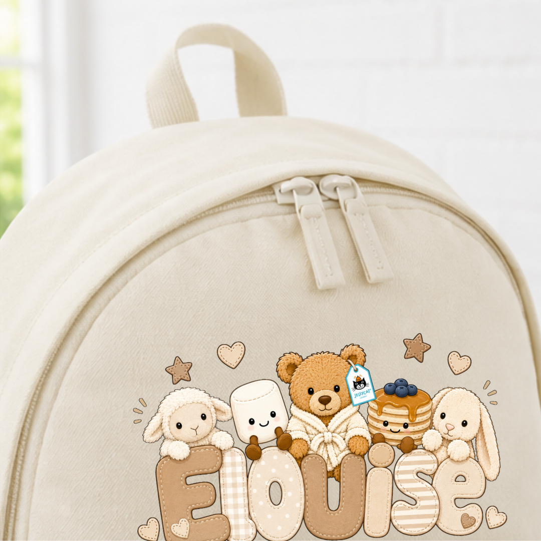 BEIGE JELLYCAT BACKPACK