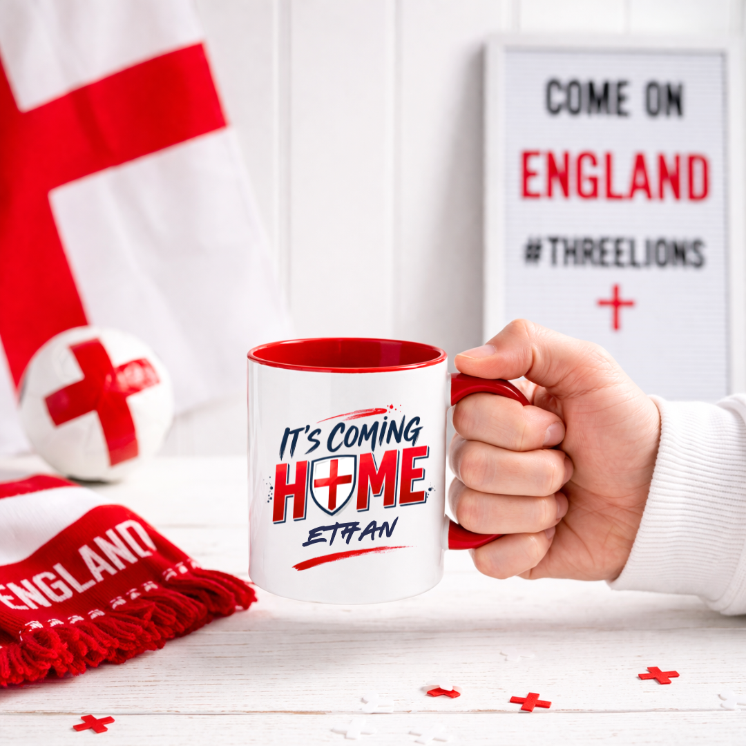 PERSONALISED ENGLAND MUG