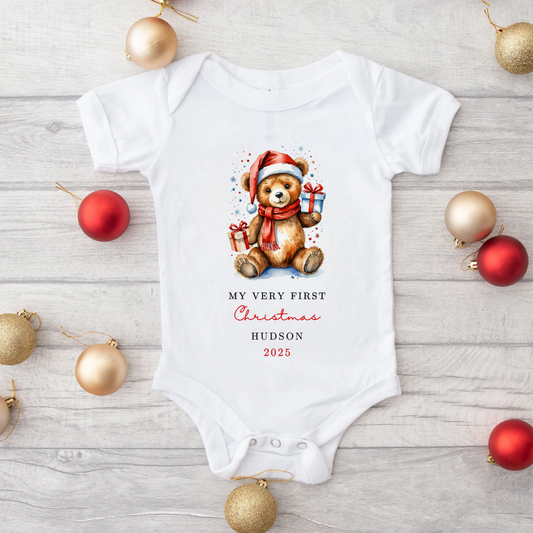 1ST CHRISTMAS BABY VEST
