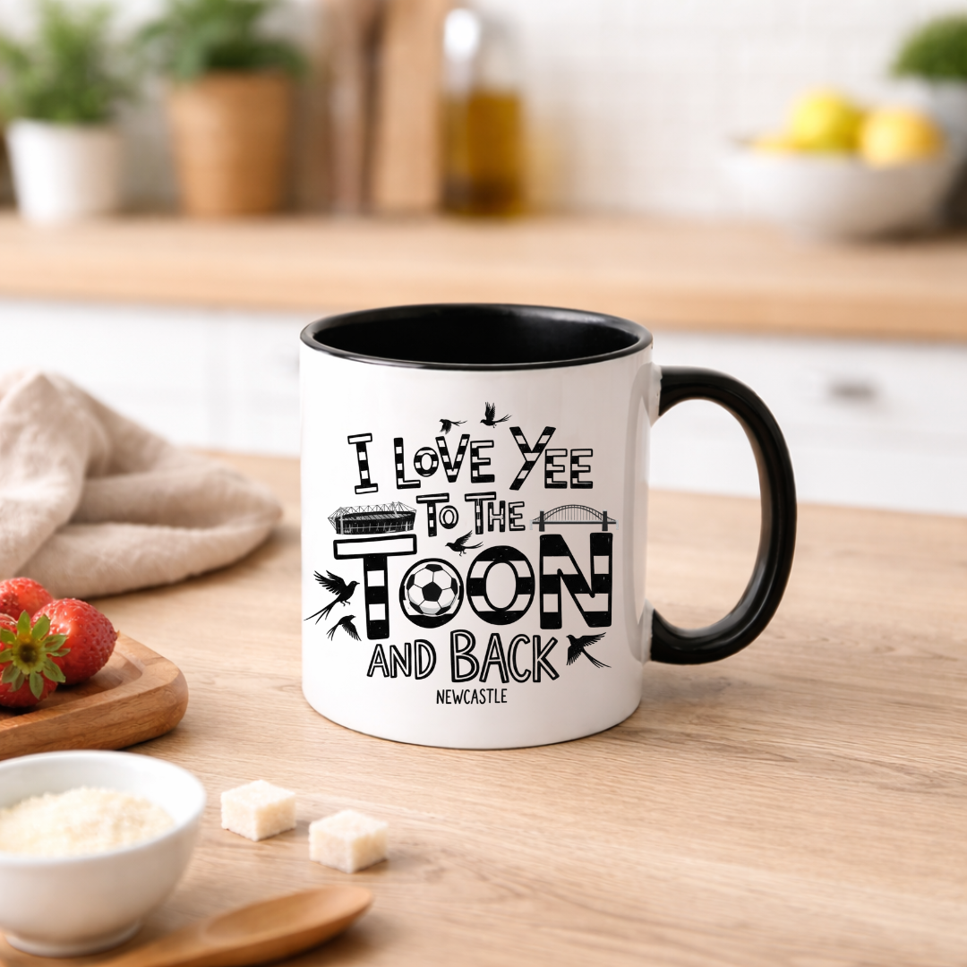 TO THE TOON & BACK MUG