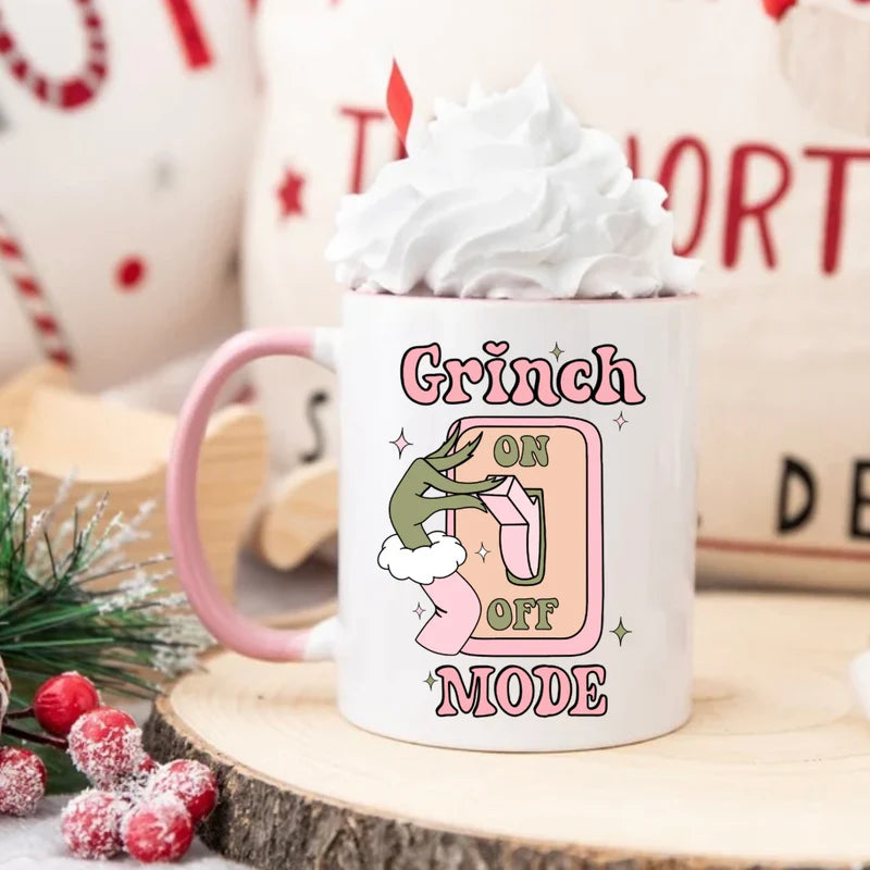 PINK CHRISTMAS MUGS