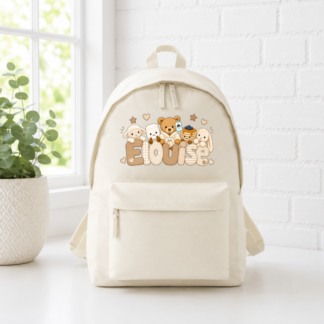 BEIGE JELLYCAT BACKPACK