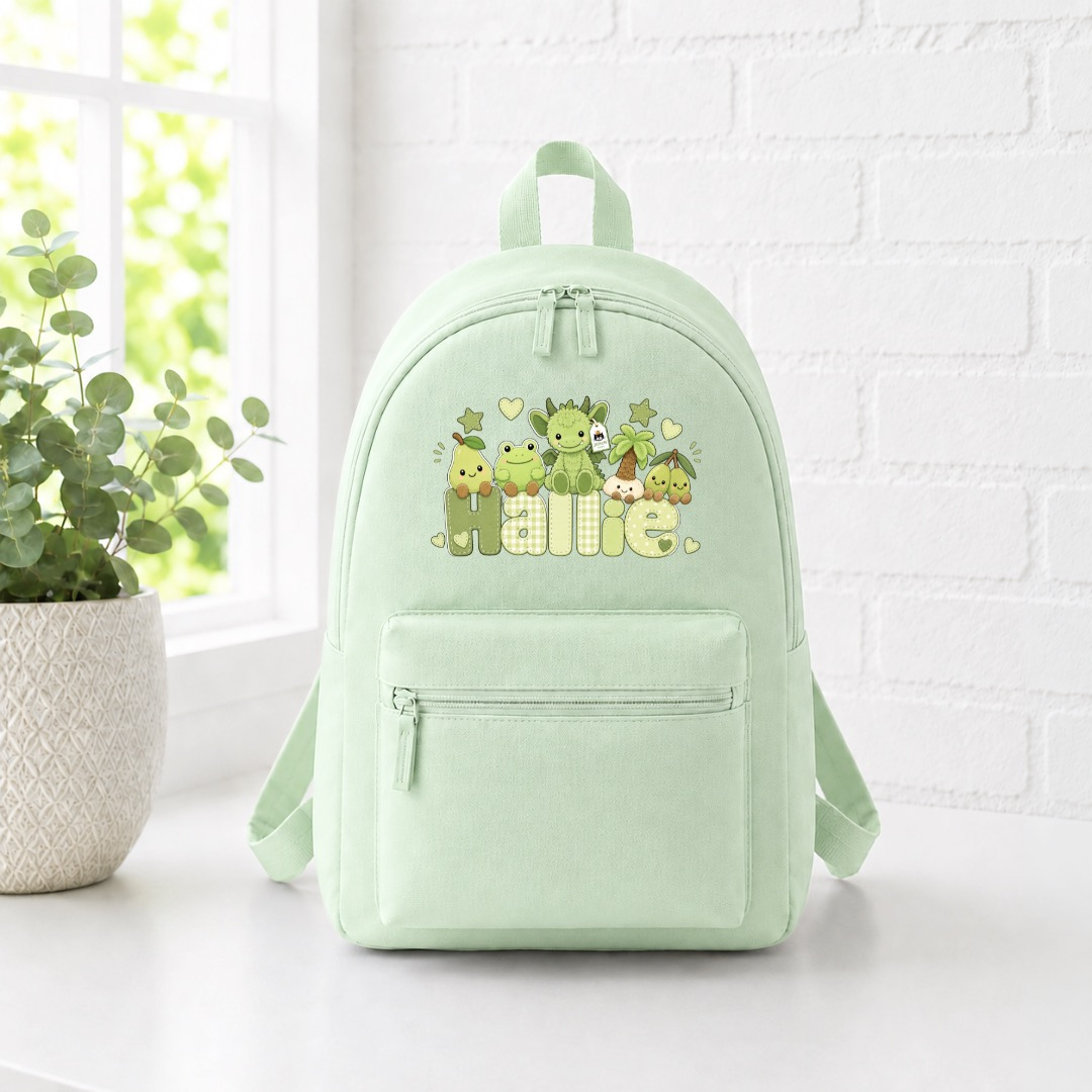 GREEN JELLYCAT BACKPACK