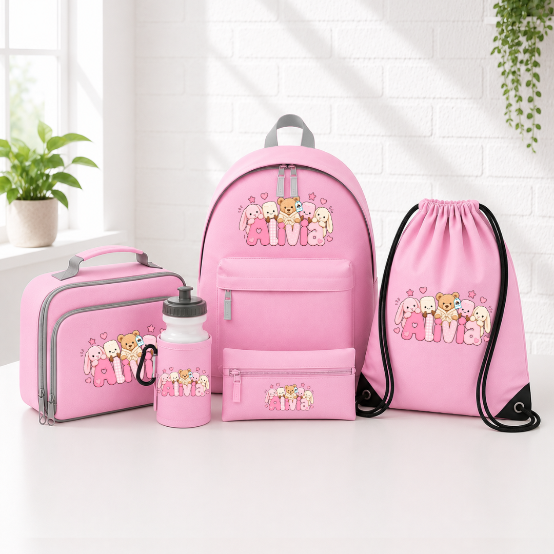PINK JELLYCAT SCHOOL SET