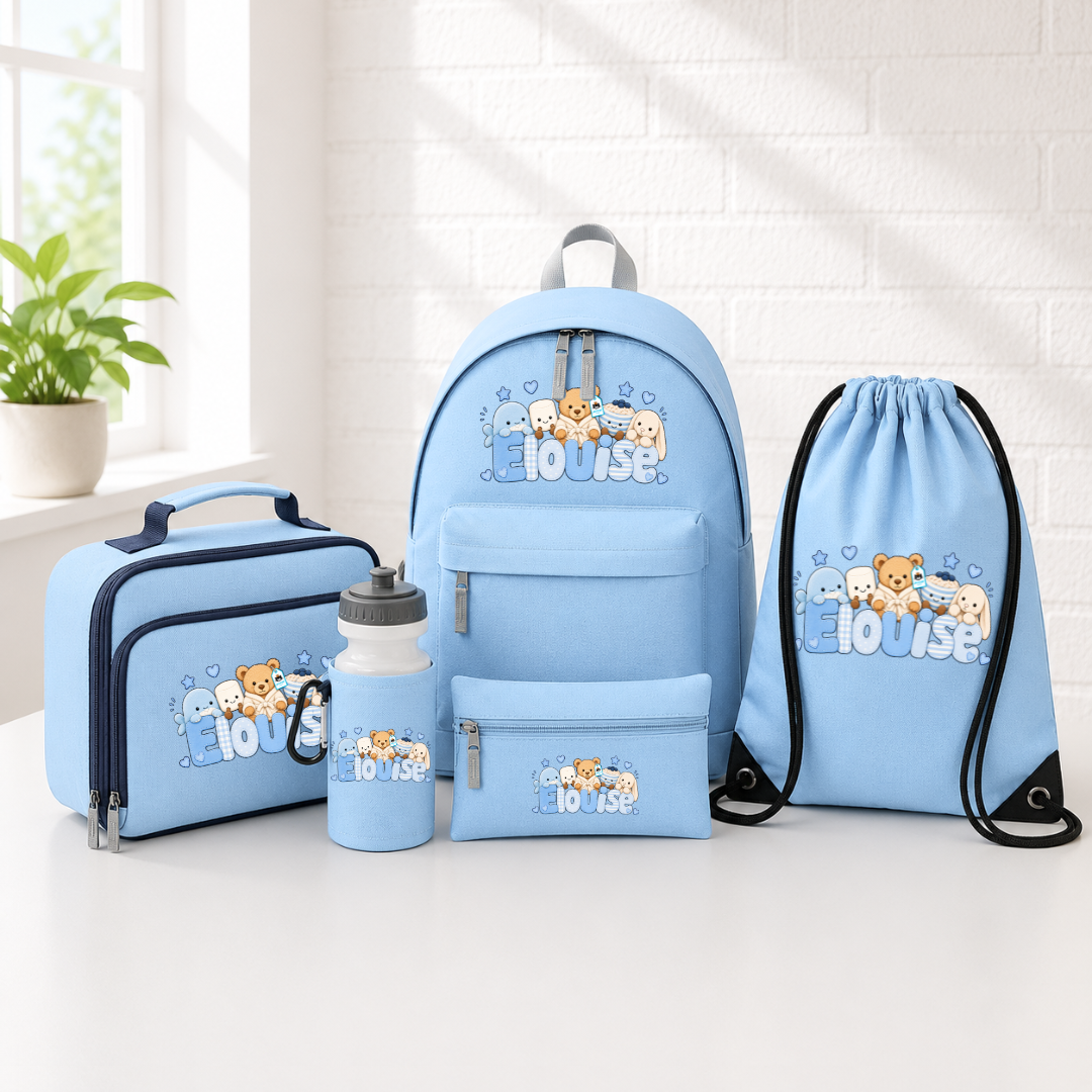 BLUE JELLYCAT SCHOOL SET