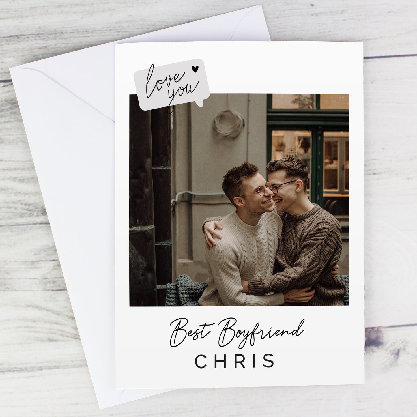 PERSONALISED LOVE YOU PHOTO CARD