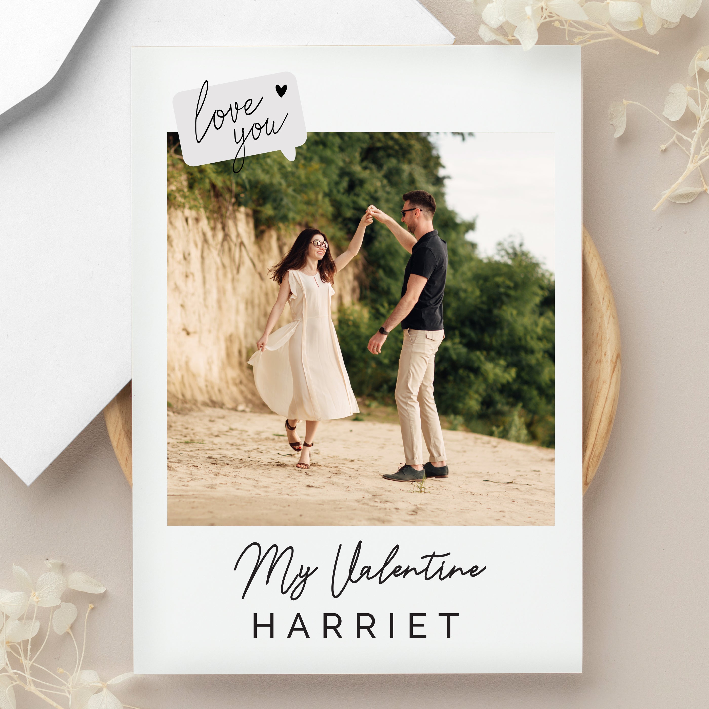 PERSONALISED LOVE YOU PHOTO CARD