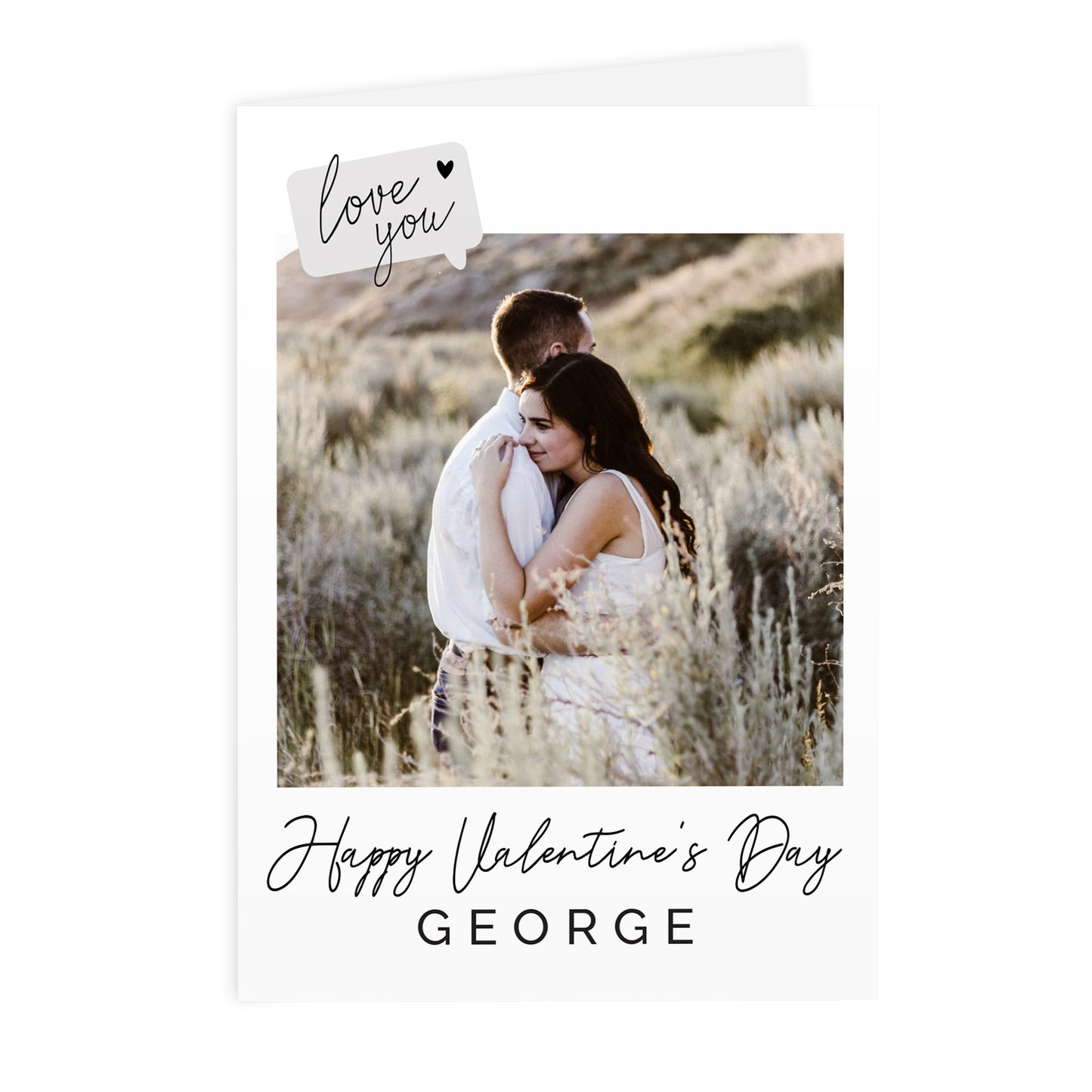 PERSONALISED LOVE YOU PHOTO CARD