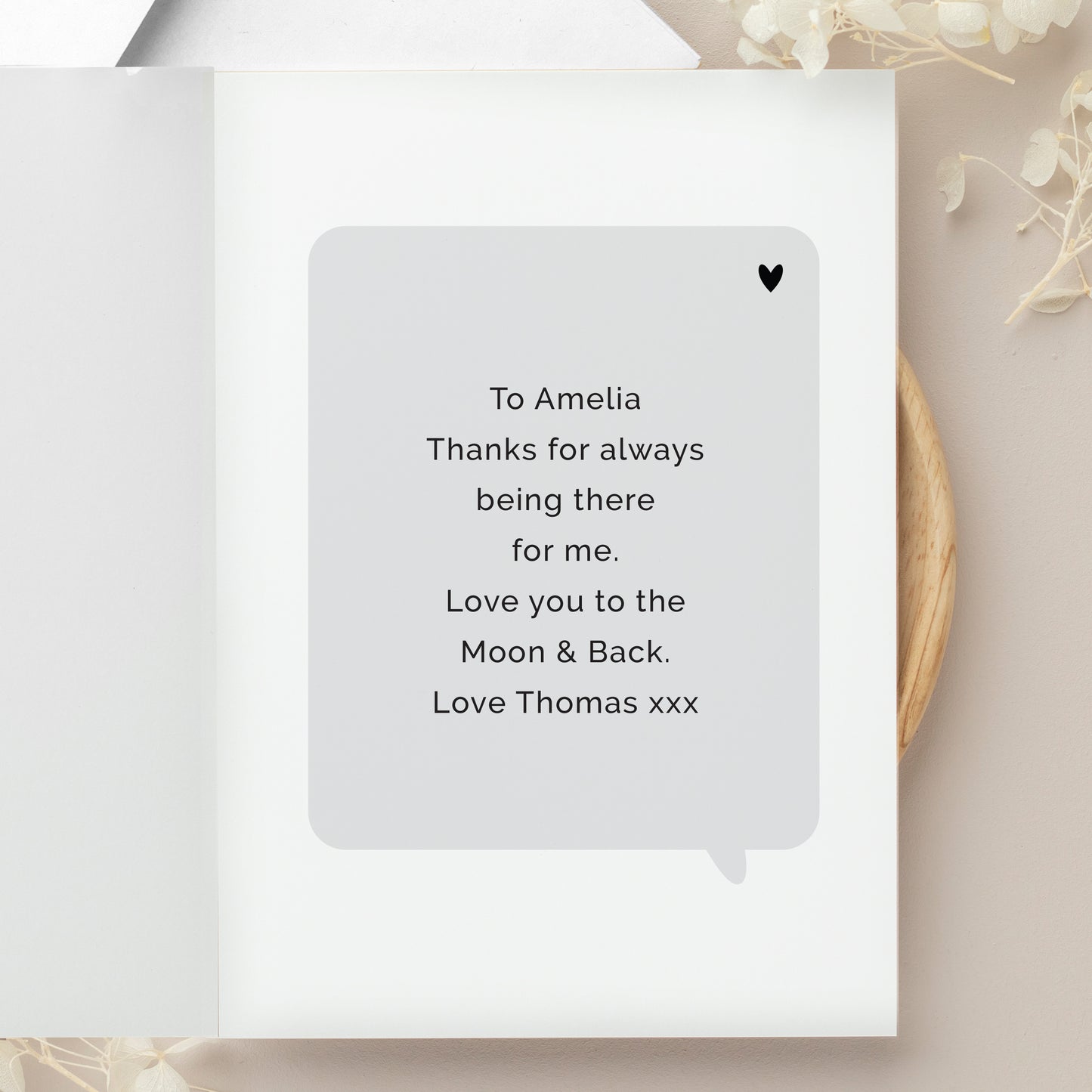 PERSONALISED LOVE YOU PHOTO CARD