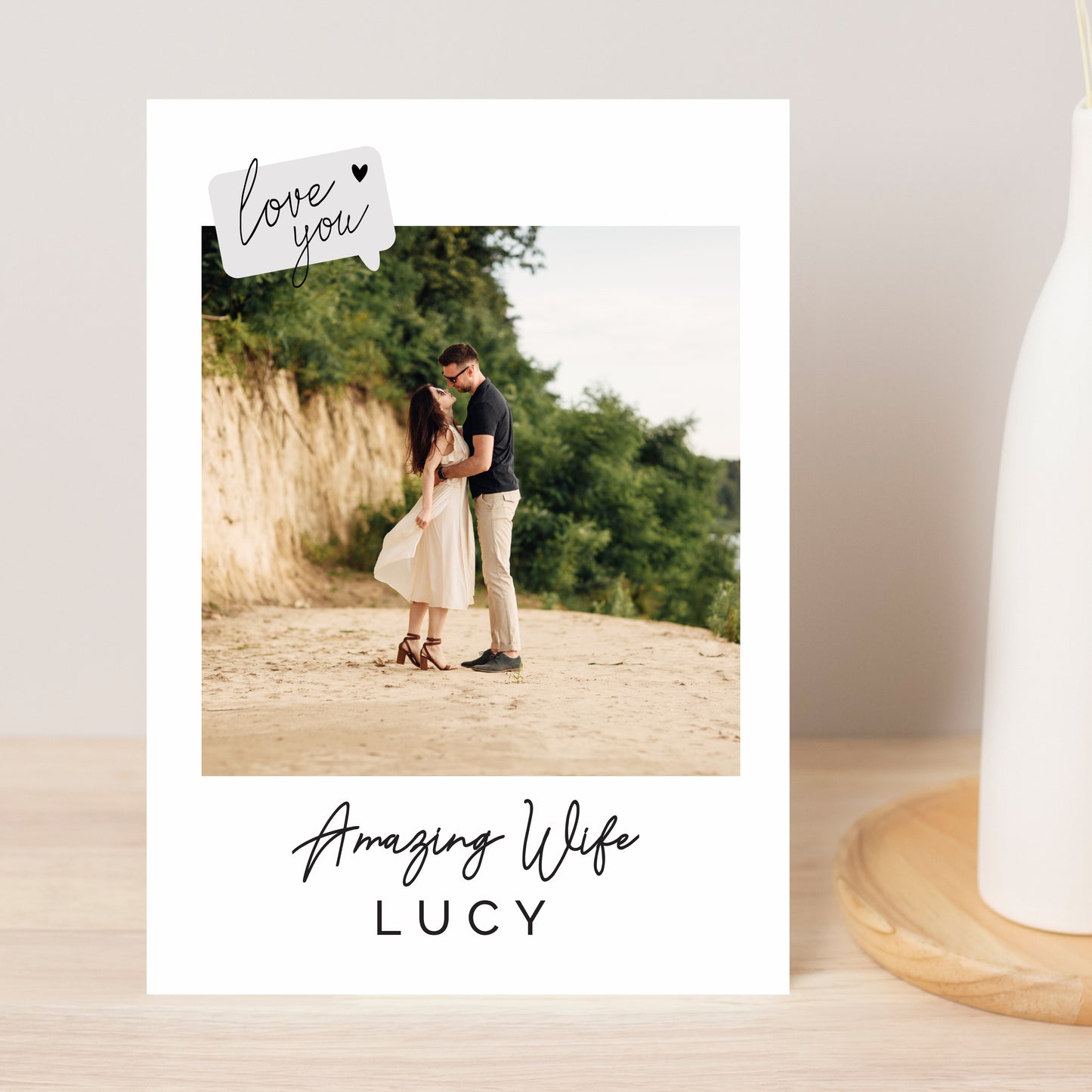 PERSONALISED LOVE YOU PHOTO CARD