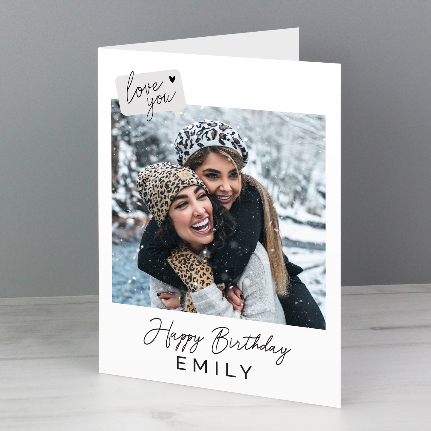 PERSONALISED LOVE YOU PHOTO CARD