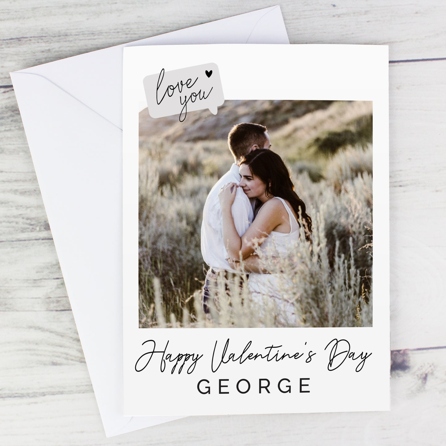 PERSONALISED LOVE YOU PHOTO CARD