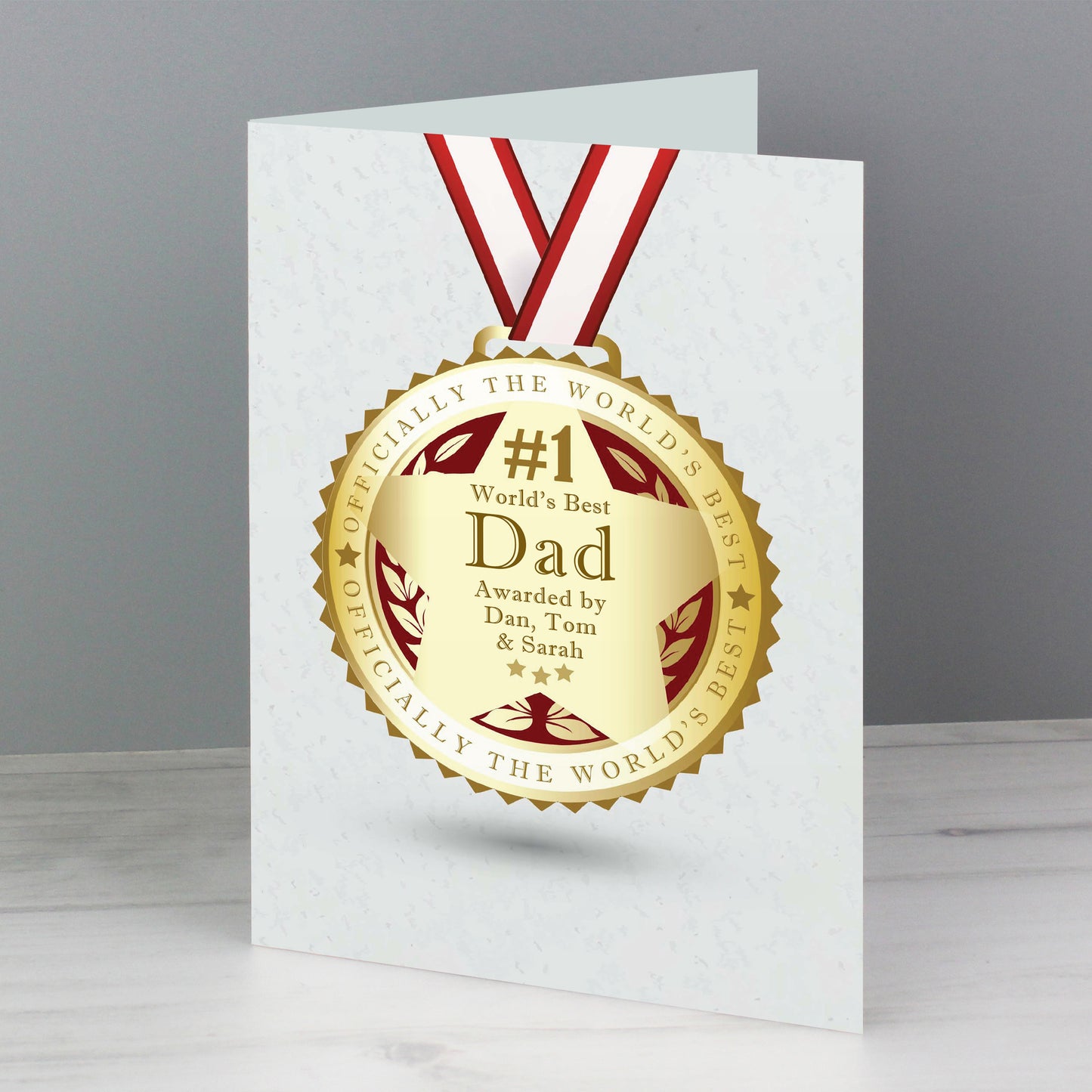 NUMBER 1 MEDAL CARD