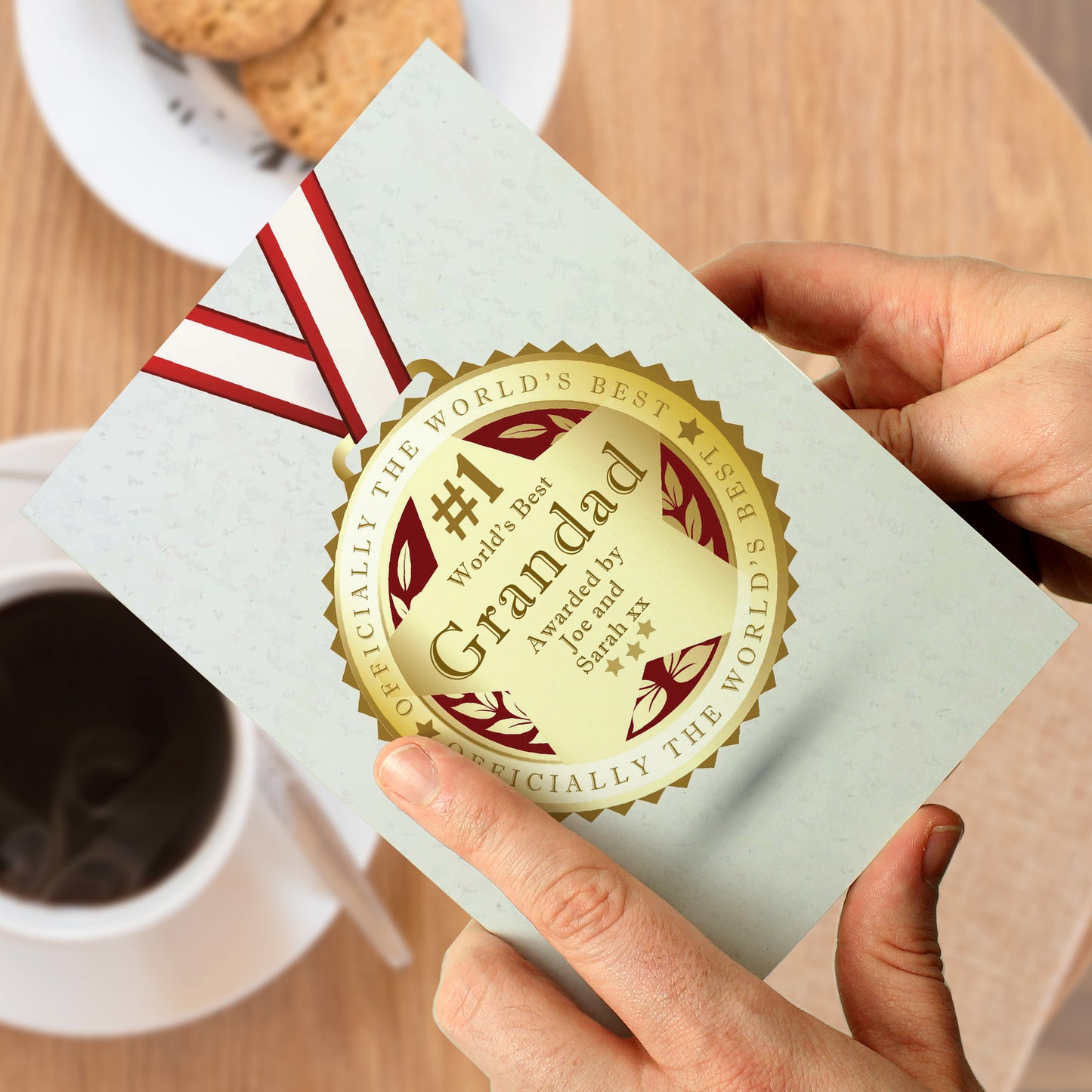 NUMBER 1 MEDAL CARD