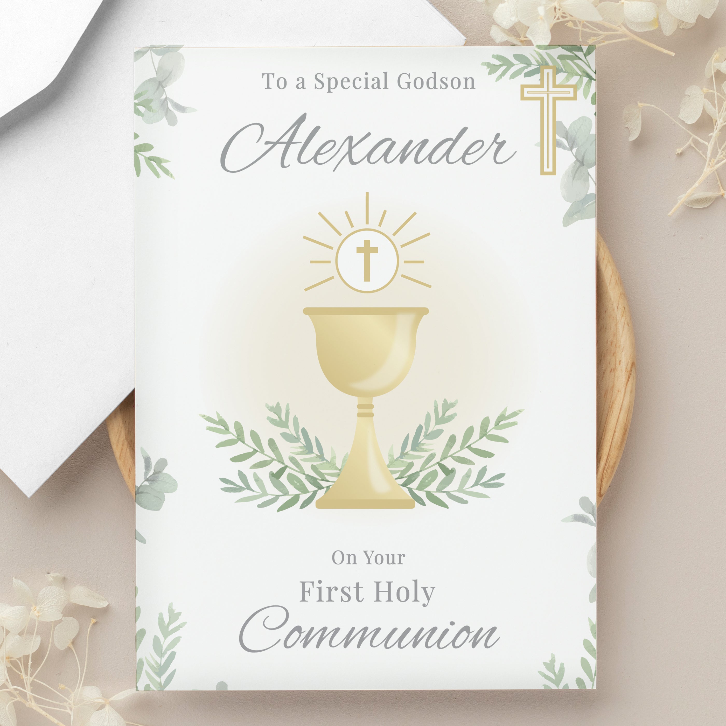 PERSONALISED HOLY COMMUNION CARD