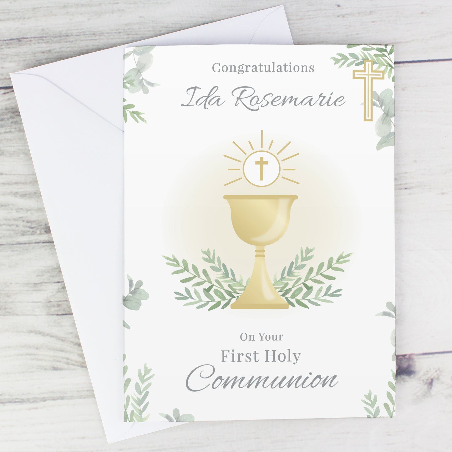 PERSONALISED HOLY COMMUNION CARD