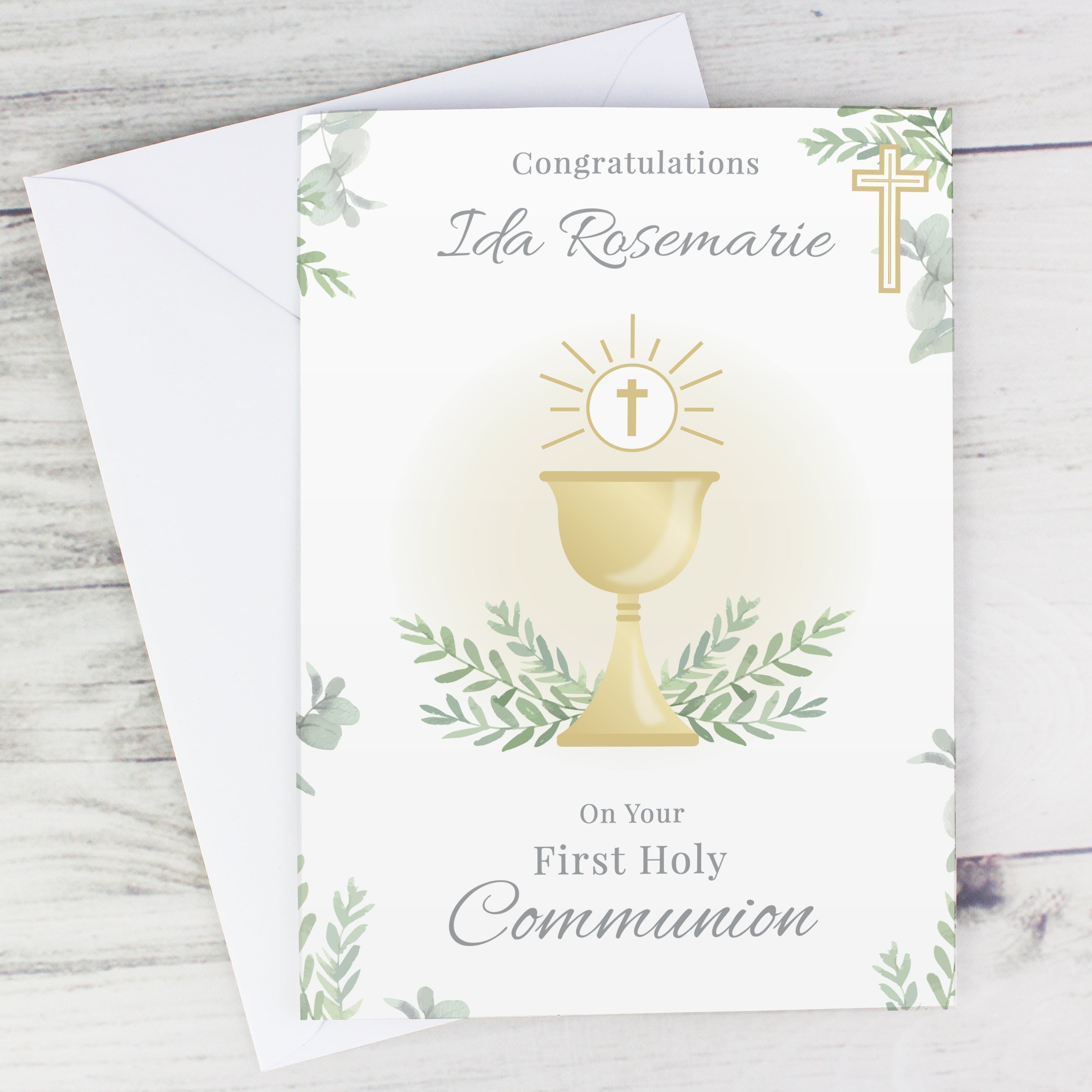 PERSONALISED HOLY COMMUNION CARD
