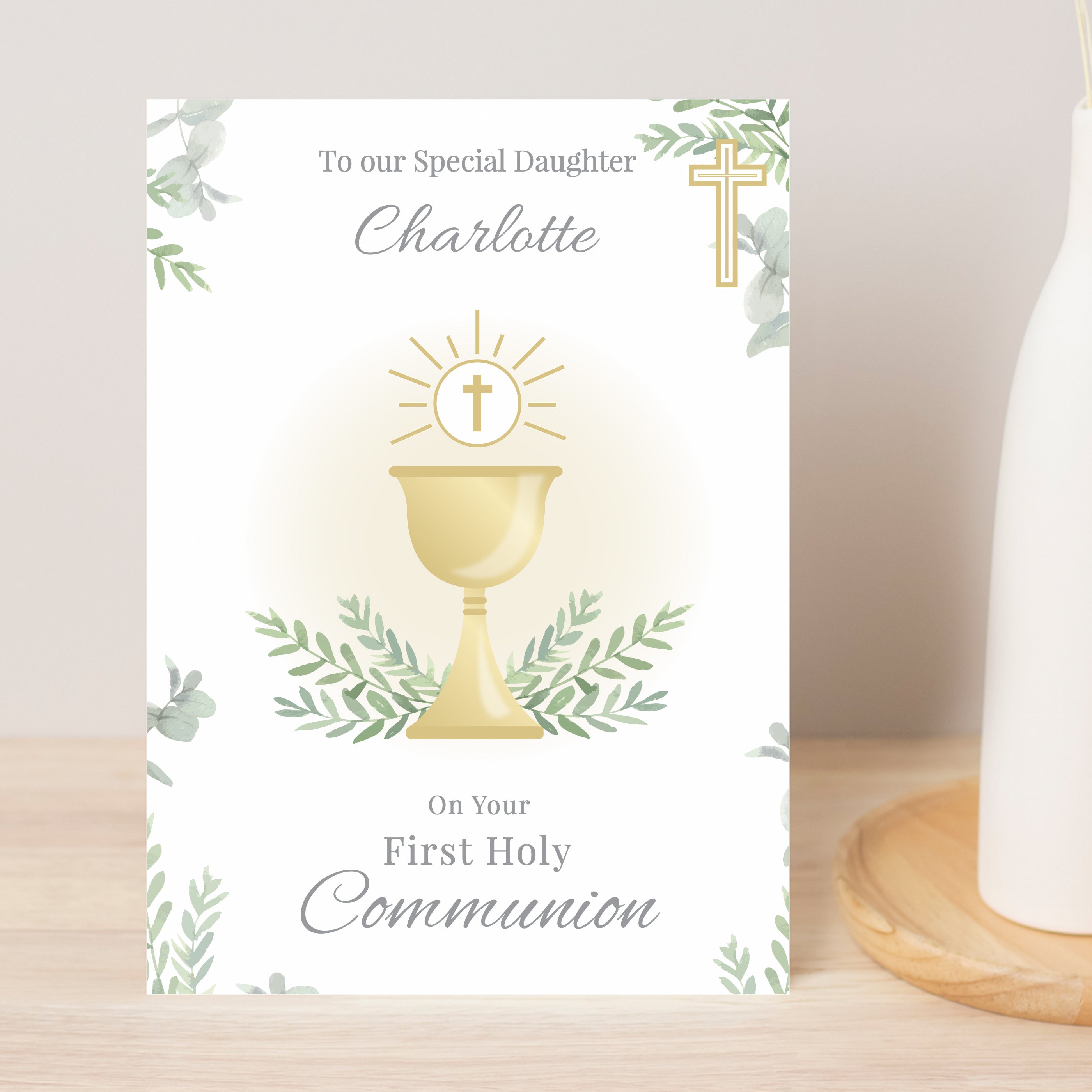 PERSONALISED HOLY COMMUNION CARD