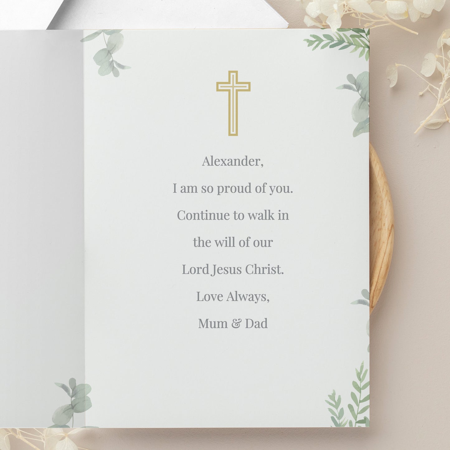 PERSONALISED HOLY COMMUNION CARD