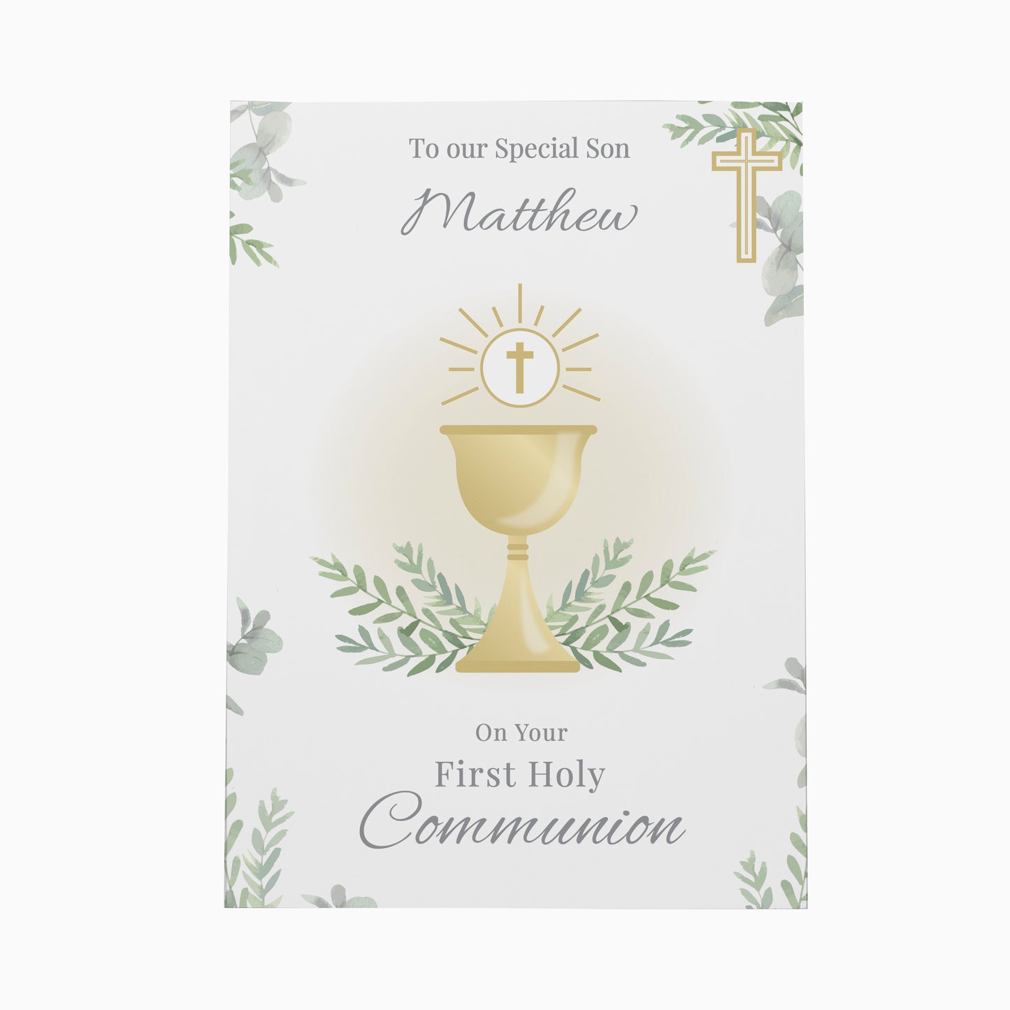 PERSONALISED HOLY COMMUNION CARD