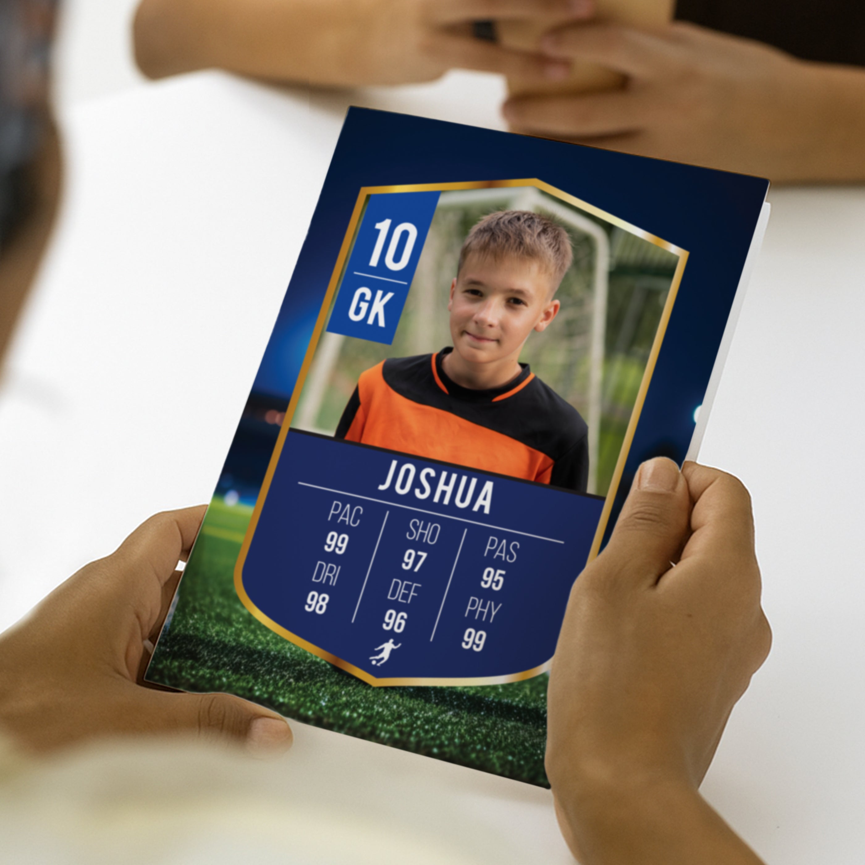PERSONALISED PHOTO FOOTBALL CARD