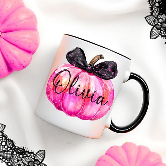 IRIDESCENT PUMPKIN MUG