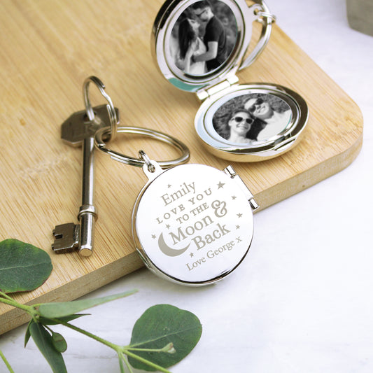TO THE MOON & BACK PHOTO KEYRING