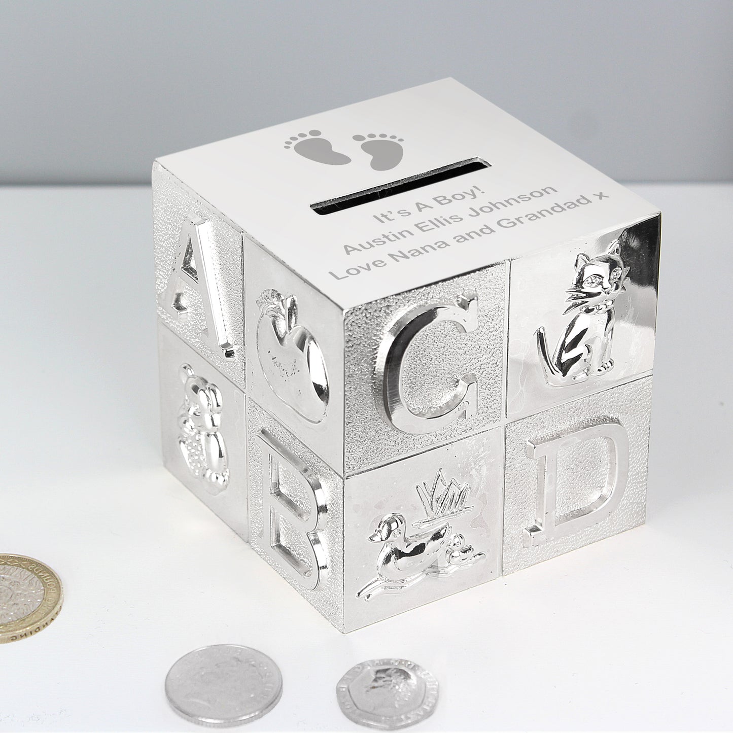 FOOTPRINTS ABC MONEY BOX