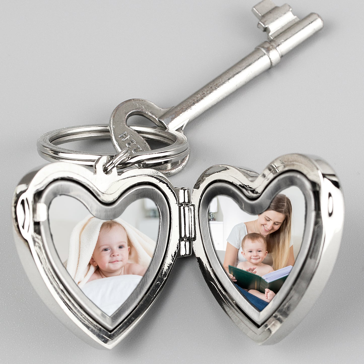 HEART PHOTO KEYRING