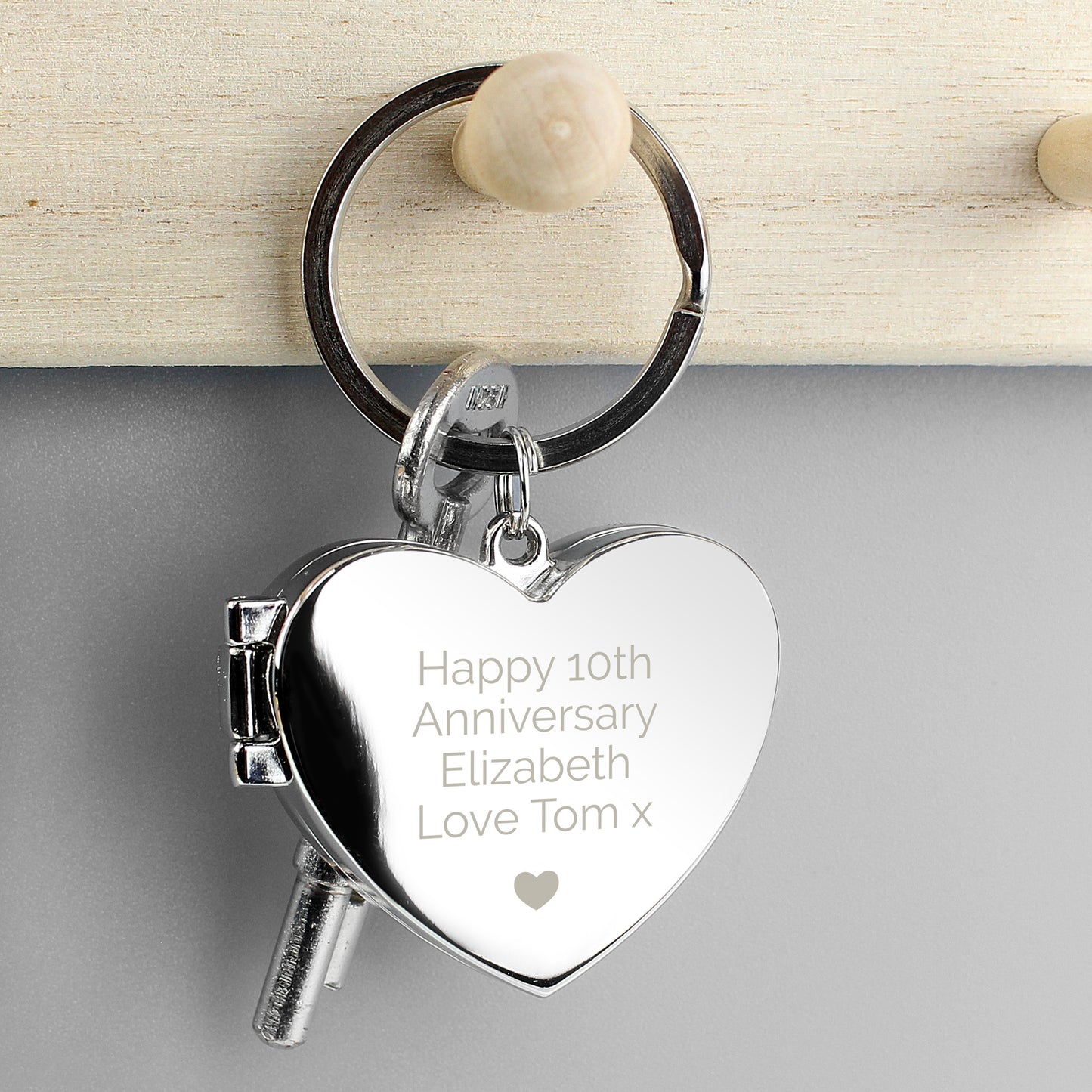 HEART PHOTO KEYRING