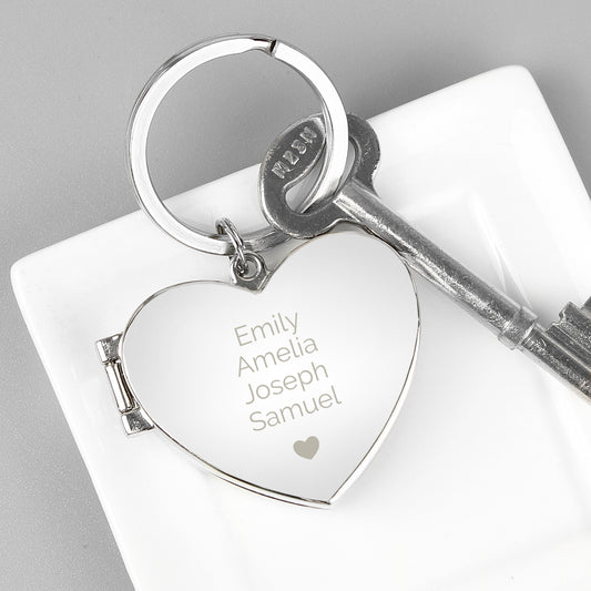 HEART PHOTO KEYRING