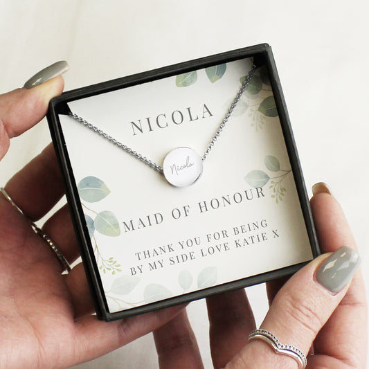 BOTANICAL SILVER NECKLACE & BOX