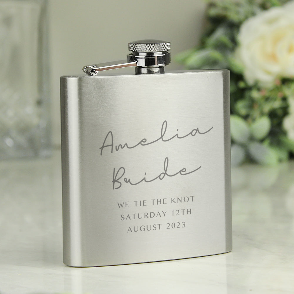 CUSTOM MESSAGE HIP FLASK