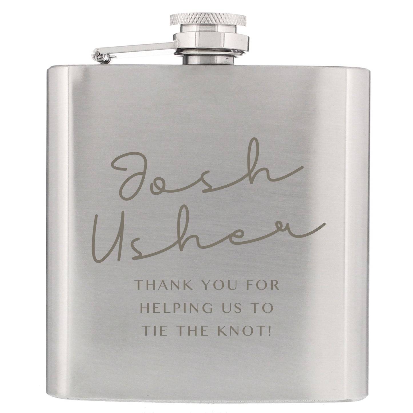 CUSTOM MESSAGE HIP FLASK