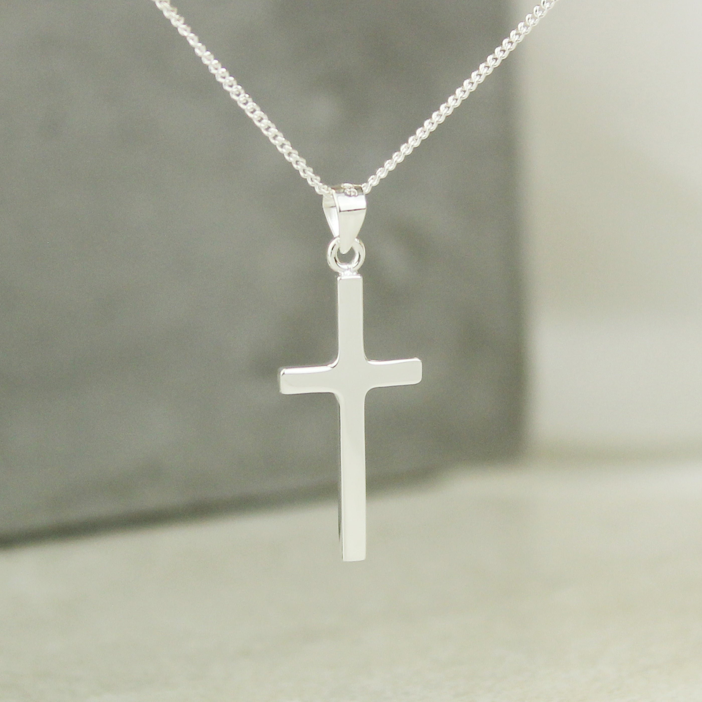 SENTIMENT CROSS NECKLACE