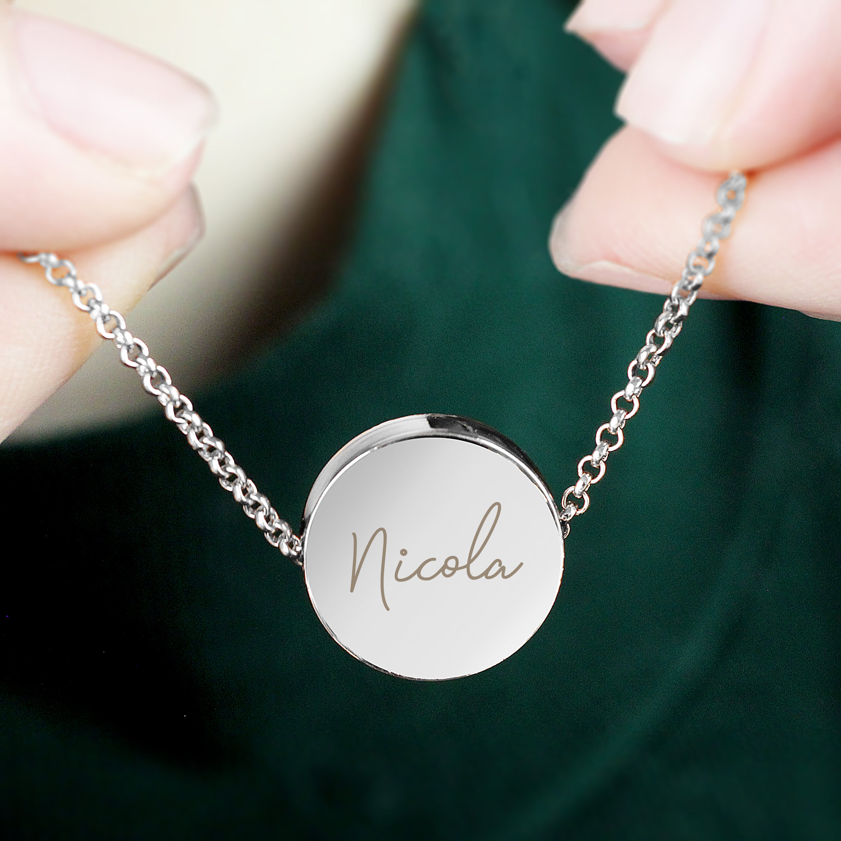 GRADUATION SENTIMENT SILVER NECKLACE