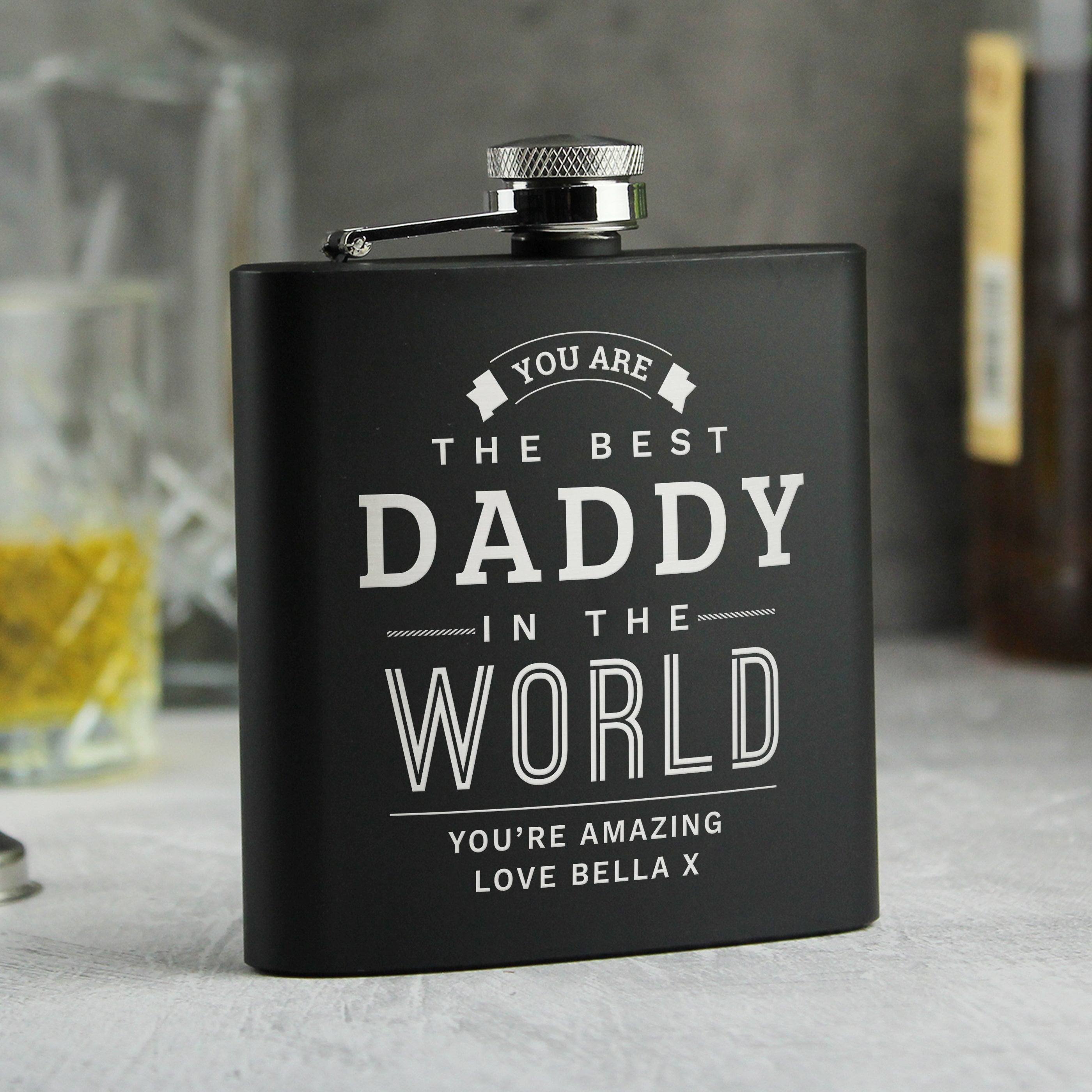 BLACK HIP FLASK