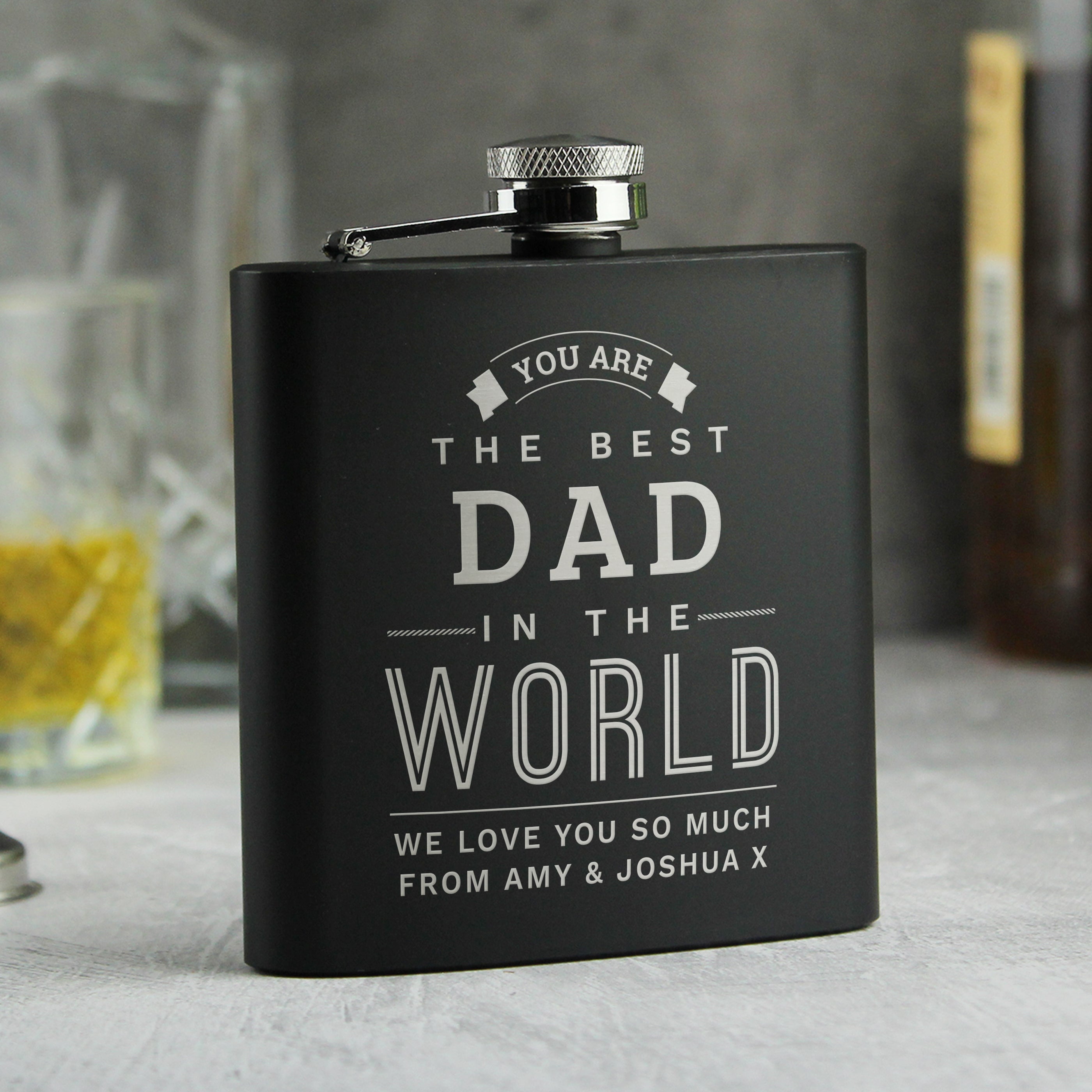 BLACK HIP FLASK