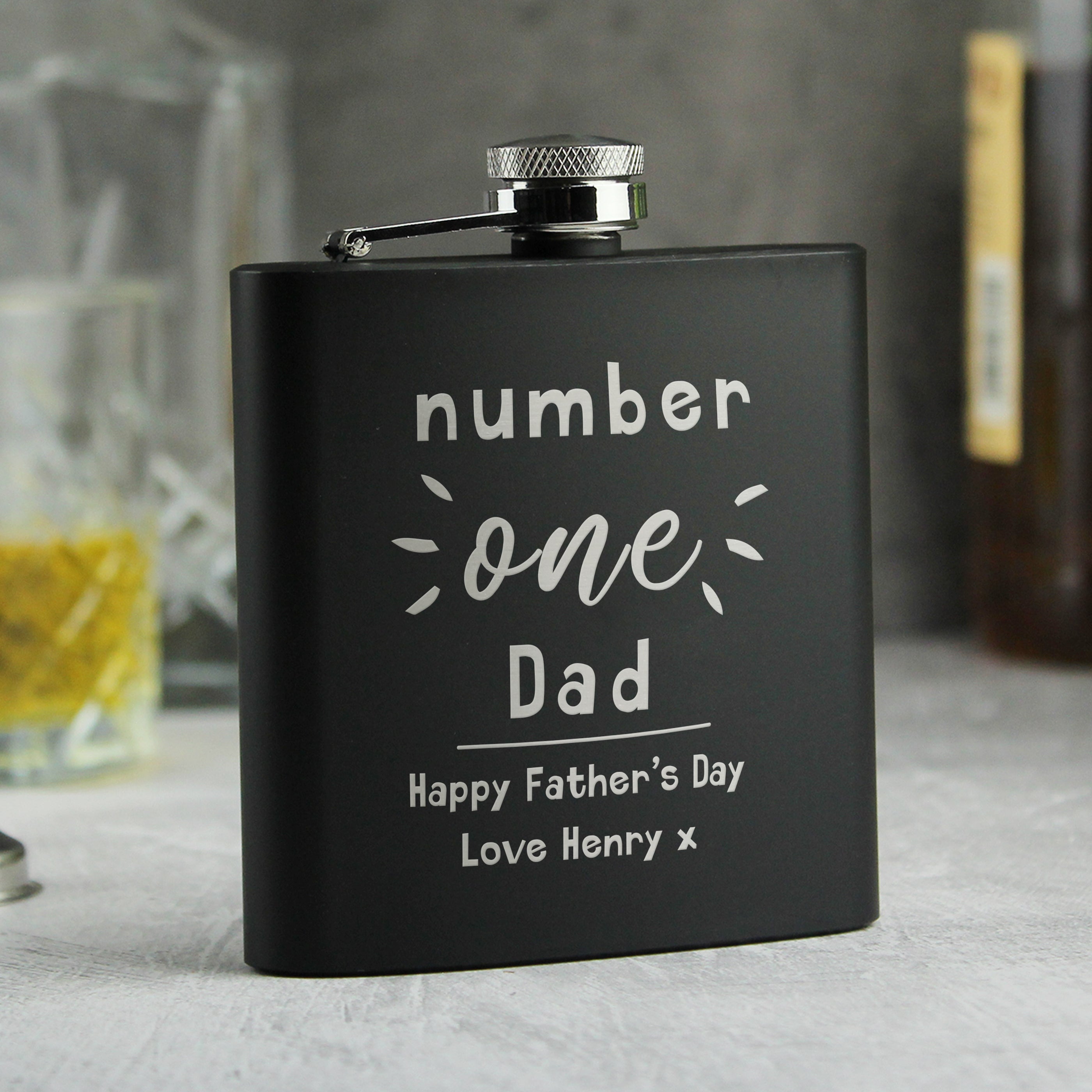 BLACK HIP FLASK