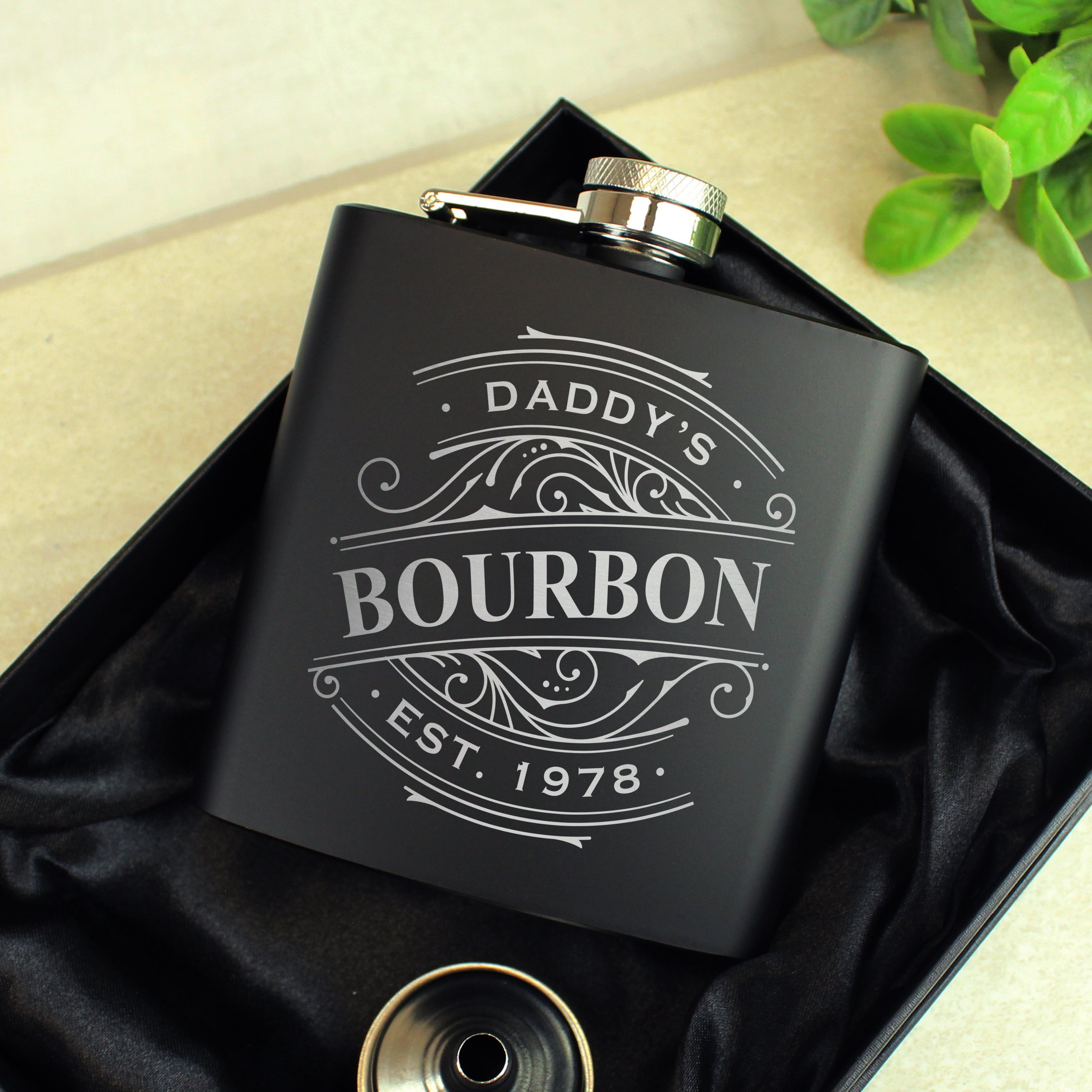 BLACK HIP FLASK