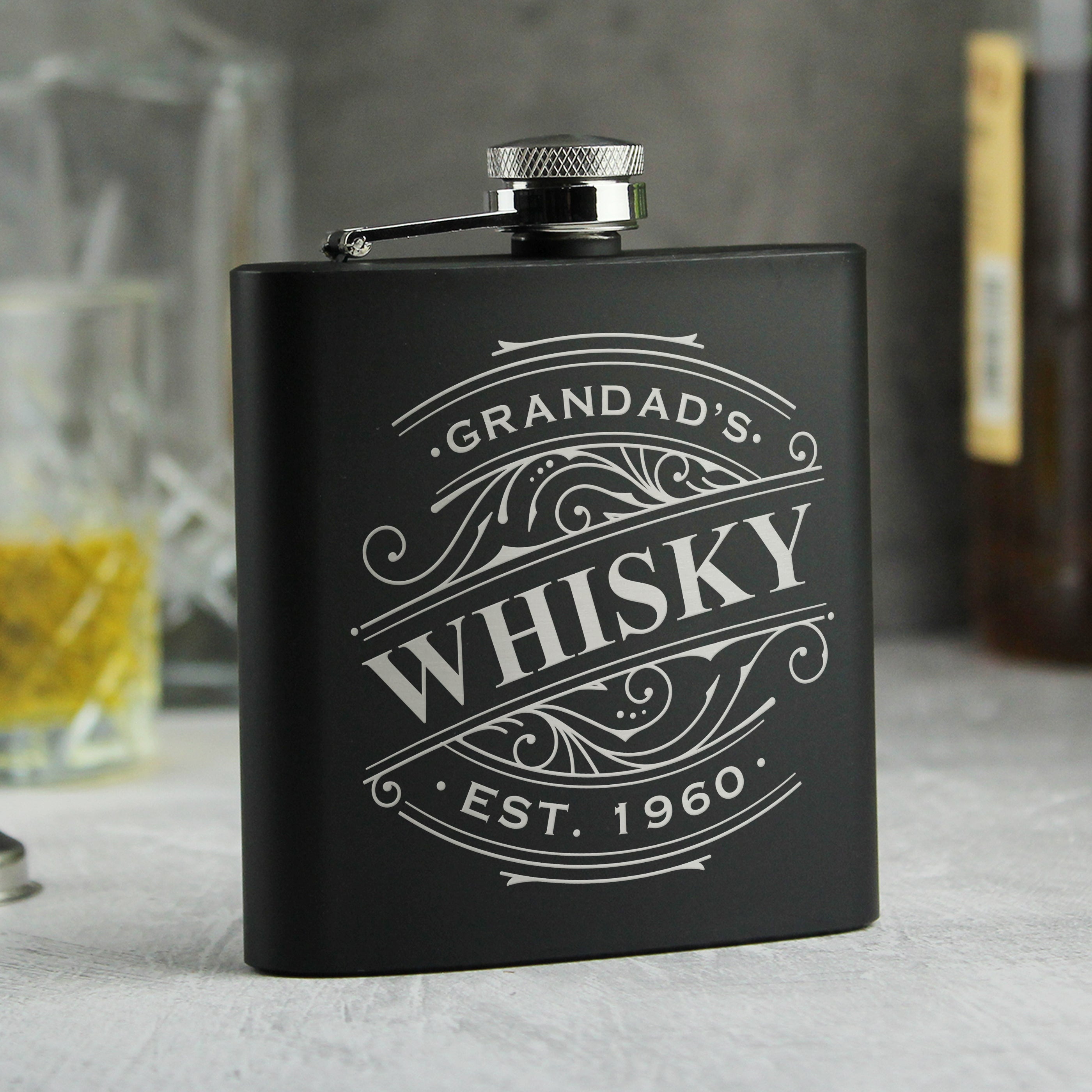 BLACK HIP FLASK