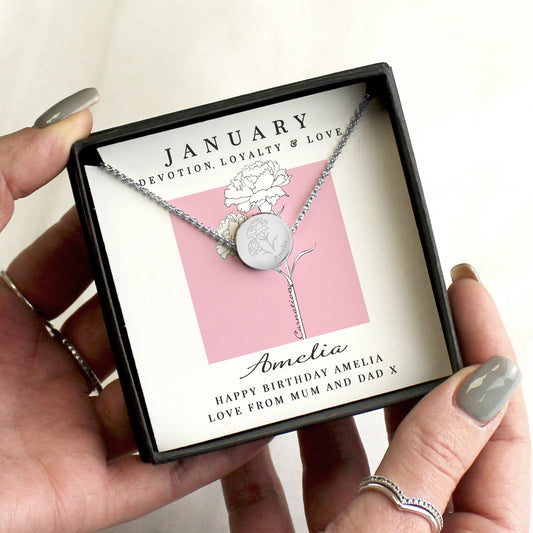 JANUARY FLOWER NECKLACE