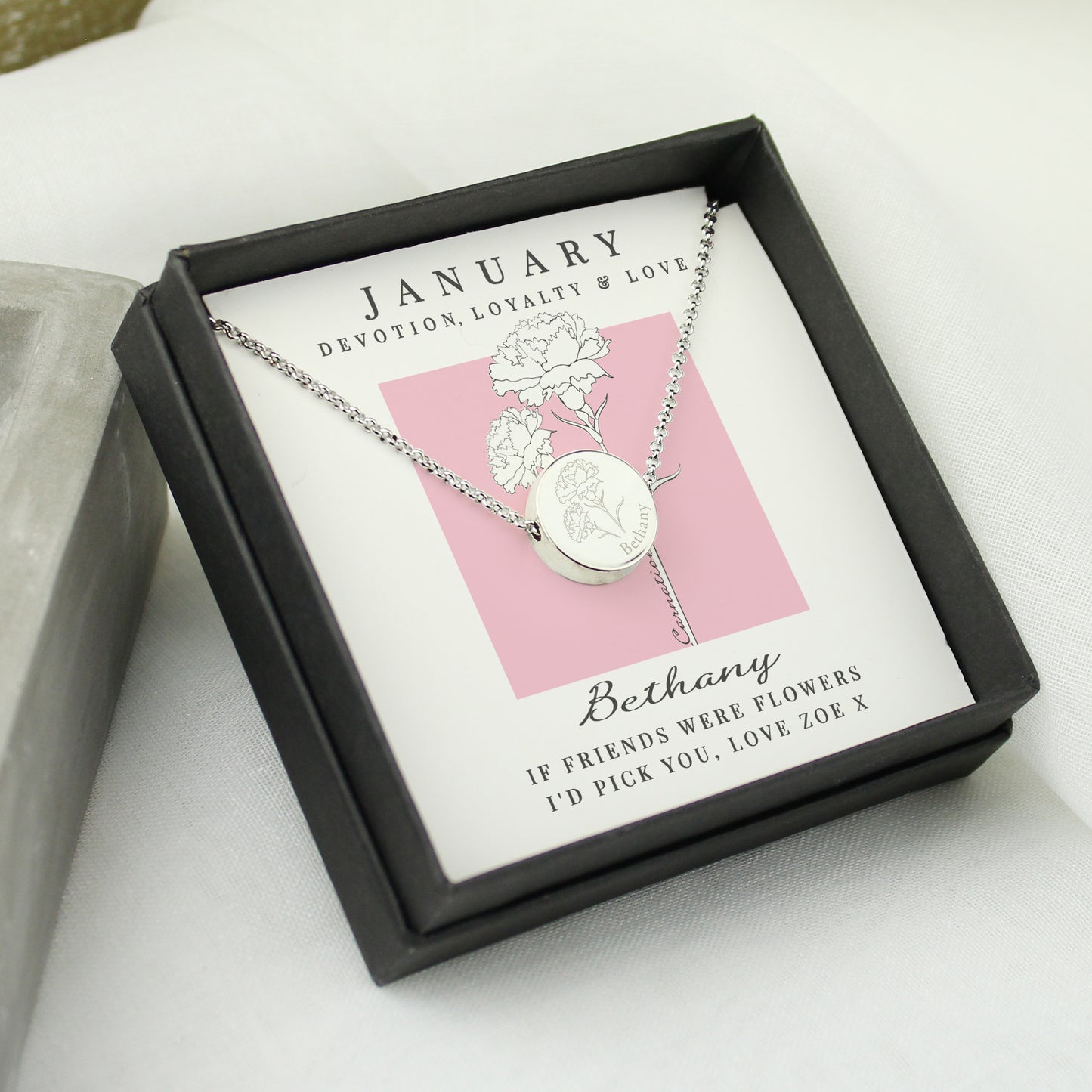 JANUARY FLOWER NECKLACE