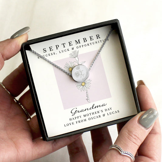 SEPTEMBER FLOWER NECKLACE